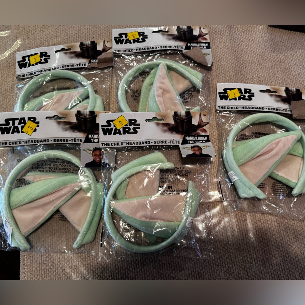5 Star Wars Mint and Cream Headband Set